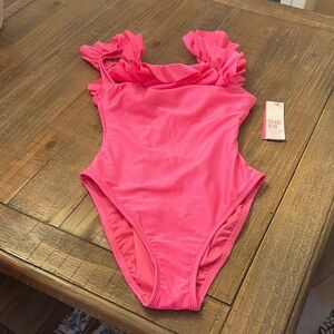 Lilly Pulitzer Pink Ruffle One Piece Swimsuit